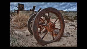 Old Wheels at Inyo Mine